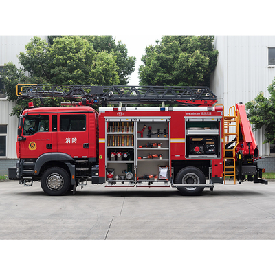 Camion dei vigili del fuoco 60L/s di salvataggio della scala aerea di SITRAK per l'autopompa antincendio