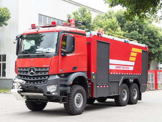 Benz 6x6 ARFF Aeroporto Pompiere Veicolo Specializzato Prezzo Aeroporto Incidente Tender Cina Fabbrica