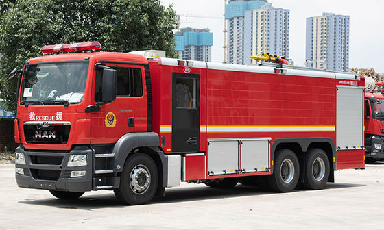 L'autopompa antincendio resistente dell'UOMO con 4200 galloni innaffia e 6 pompieri