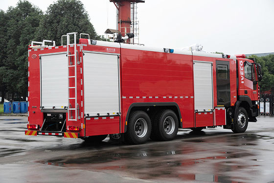 Camion dei vigili del fuoco industriale dell'autocisterna dell'acqua di SAIC-IVECO con la doppia cabina di fila