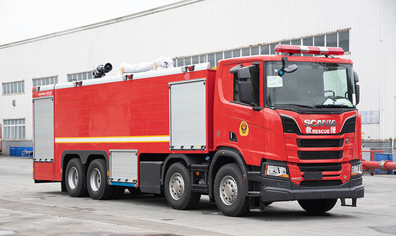 25 tonnellate di camion dei vigili del fuoco resistente di SCANIA con la pompa idraulica 10000L/min.