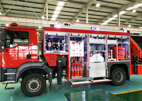 Camion dei vigili del fuoco speciale di salvataggio dell'UOMO della Germania con l'argano &amp; gru &amp; generatore
